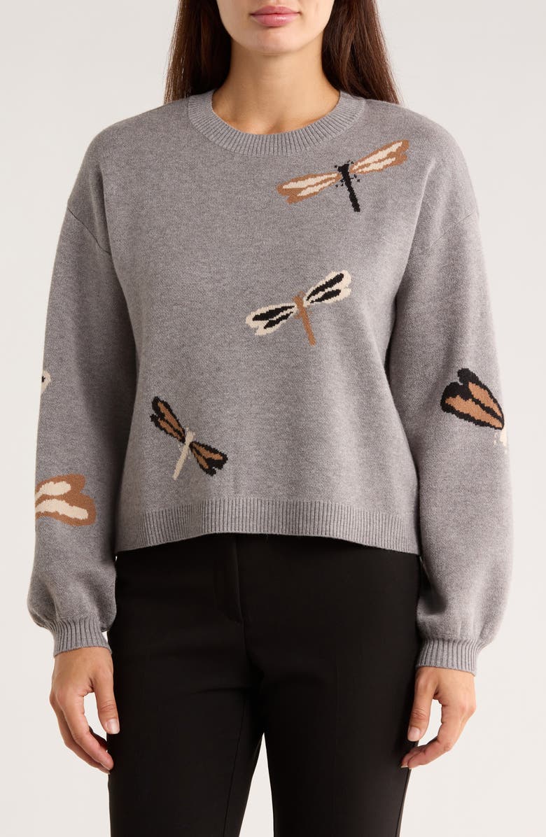 Ellen Tracy Dragonfly Sweater, Main, color, 