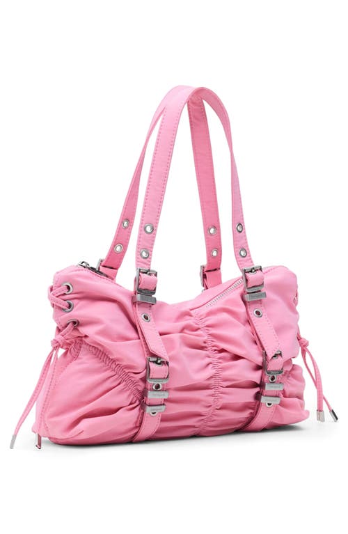 Desigual Ruched Shoulder Bag In Pink