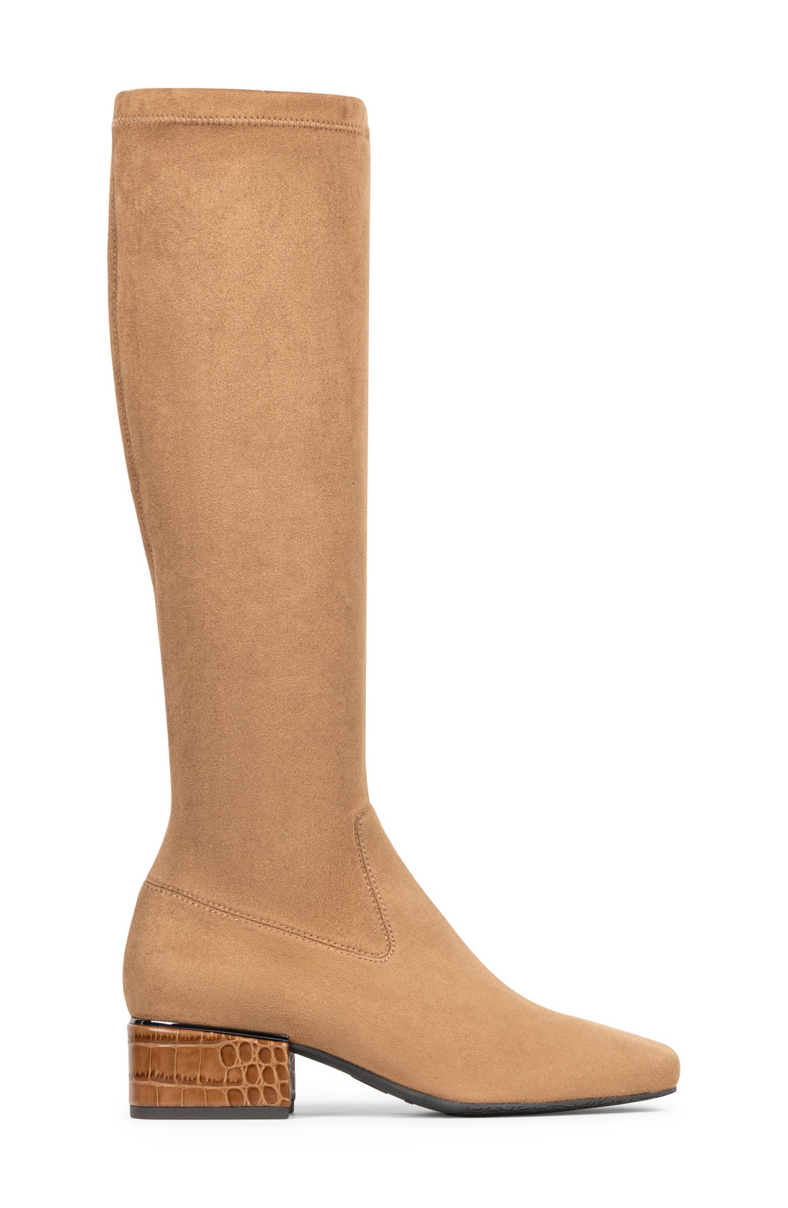 Avera Knee High Boot, Alternate, color, SADDLE