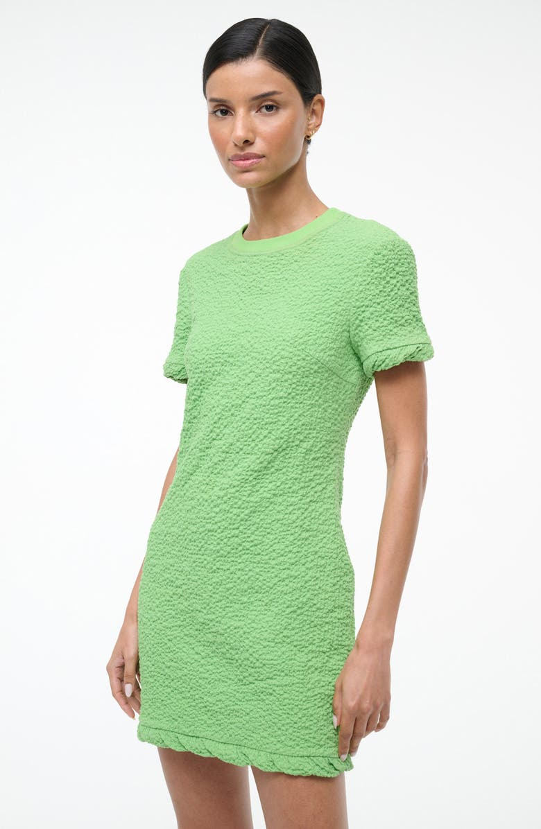 STAUD Delia Smock Minidress, Alternate, color, Sprout