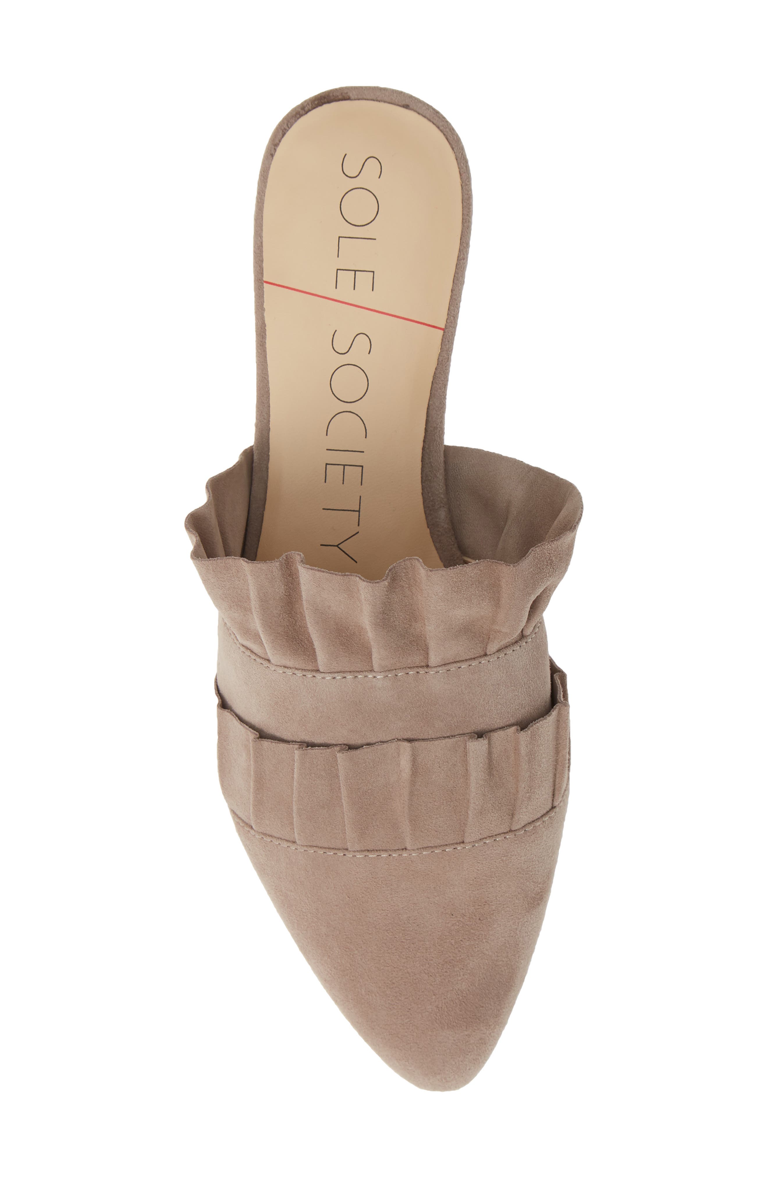Pollina Mule, Alternate, color, EARL GREY SUEDE