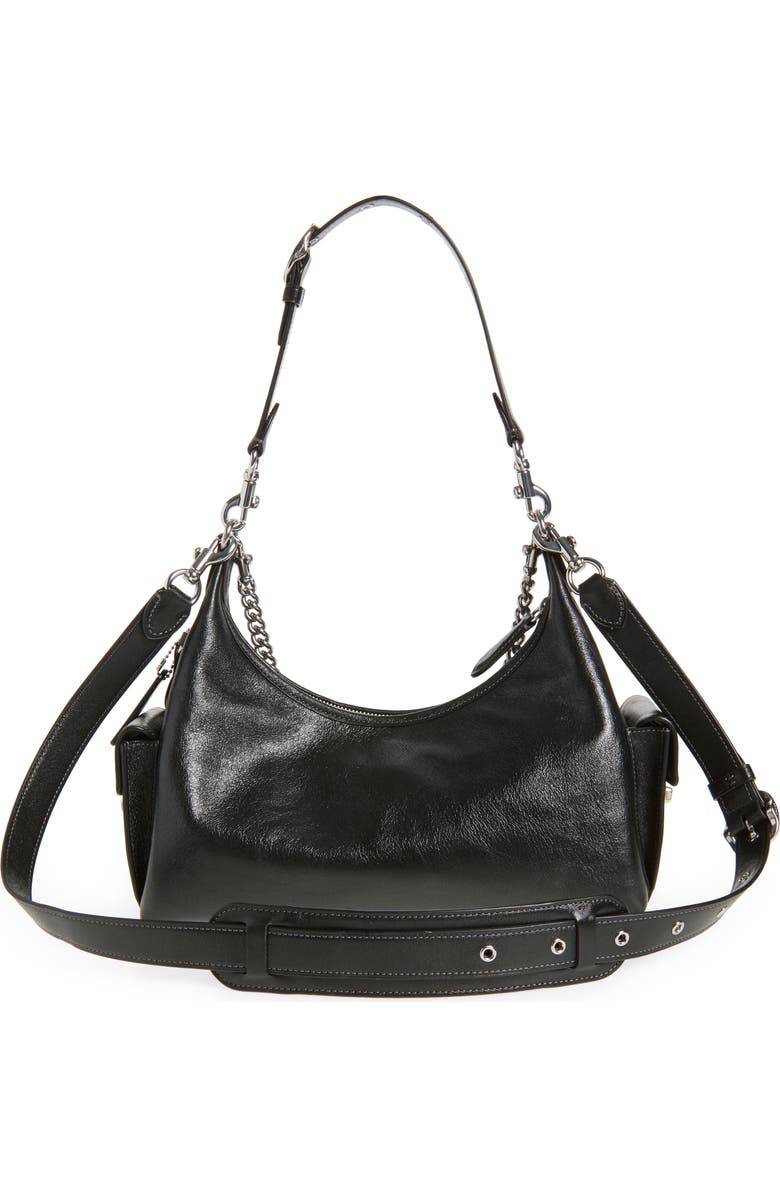 COACH Juliet 30 Glazed Leather Pocket Bag, Alternate, color,