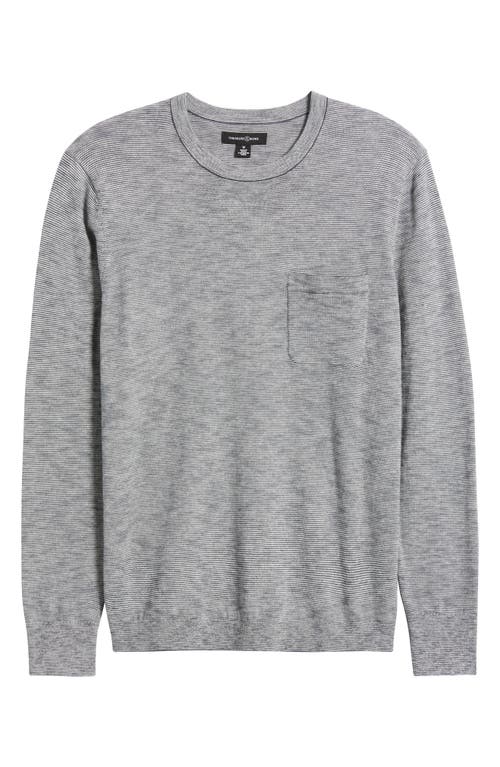 Treasure & Bond Long Sleeve Transitional Sweater In Gray