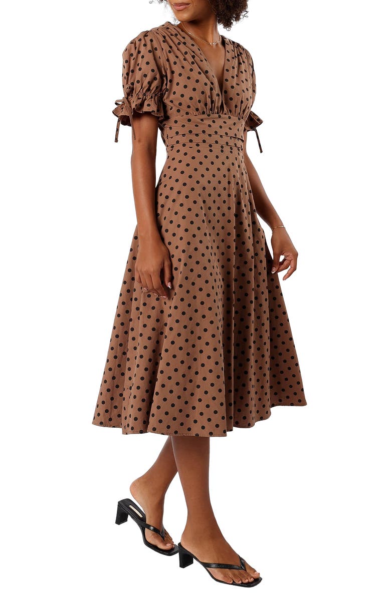Charlie Polka Dot Cotton Midi Dress