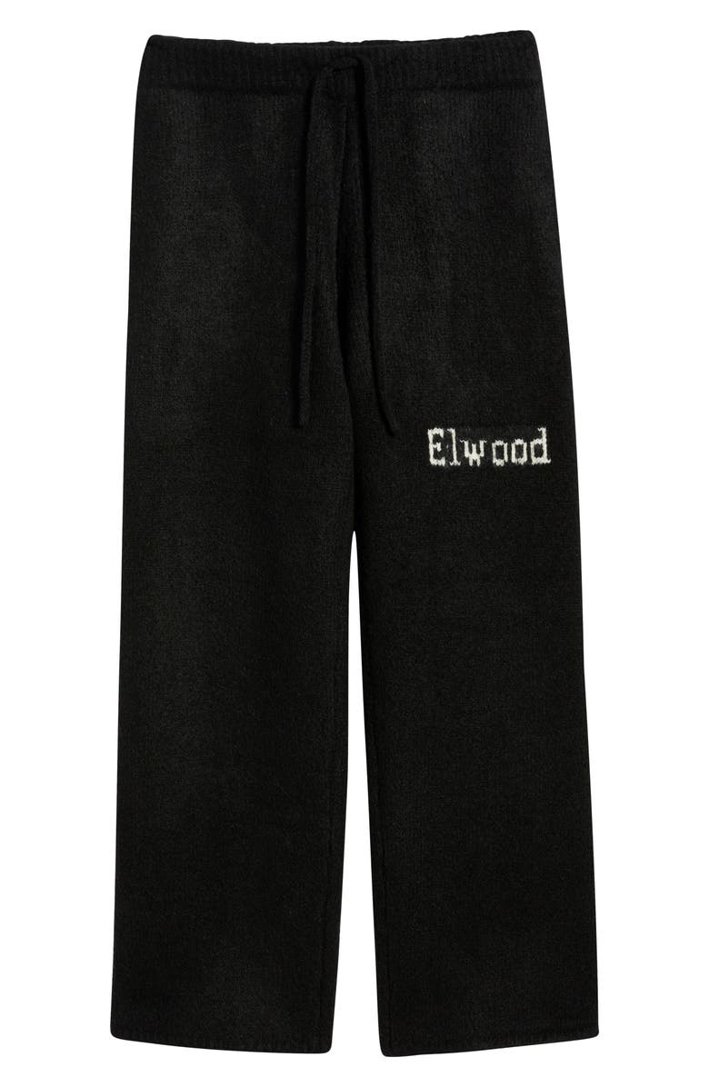 Elwood Intarsia Logo Baggy Sweatpants, Alternate, color, Black