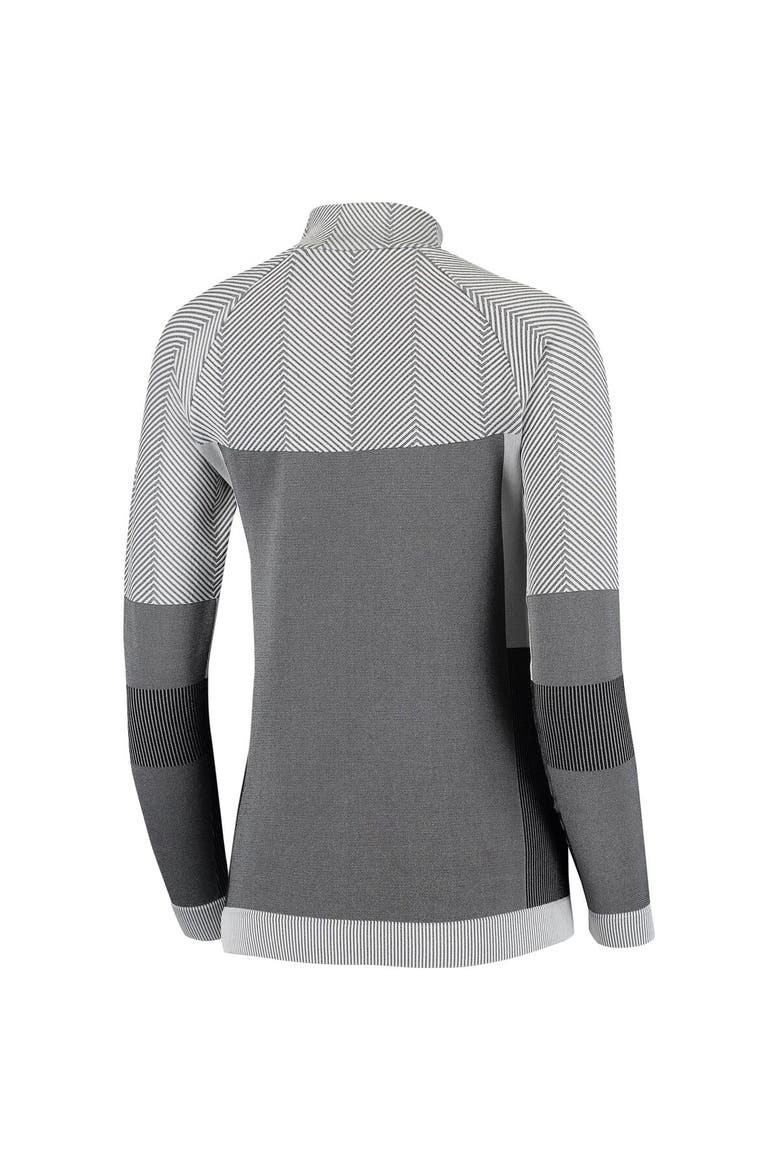 Women's Levelwear Gray Chicago Cubs Verse Asymmetrical Raglan Tri-Blend Quarter-Zip Jacket, Alternate, color, Gray