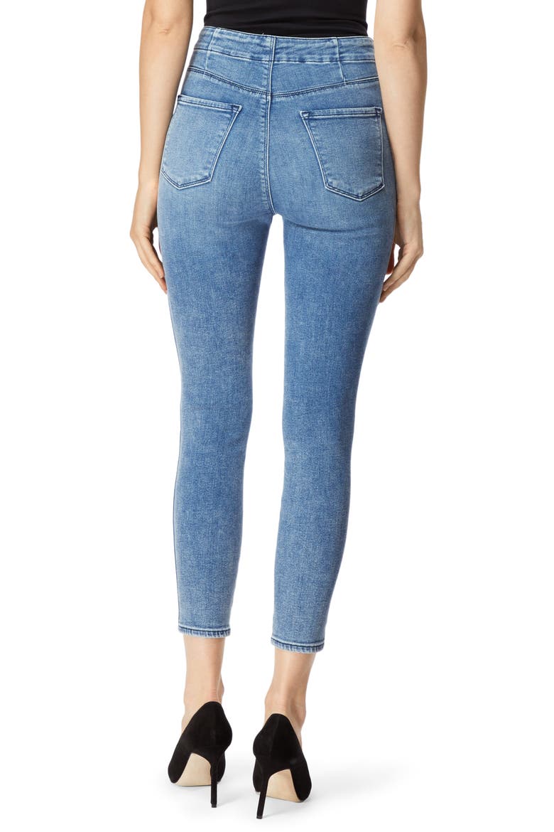 Natasha Sky High Crop Super Skinny Jeans, Alternate, color, METEOR