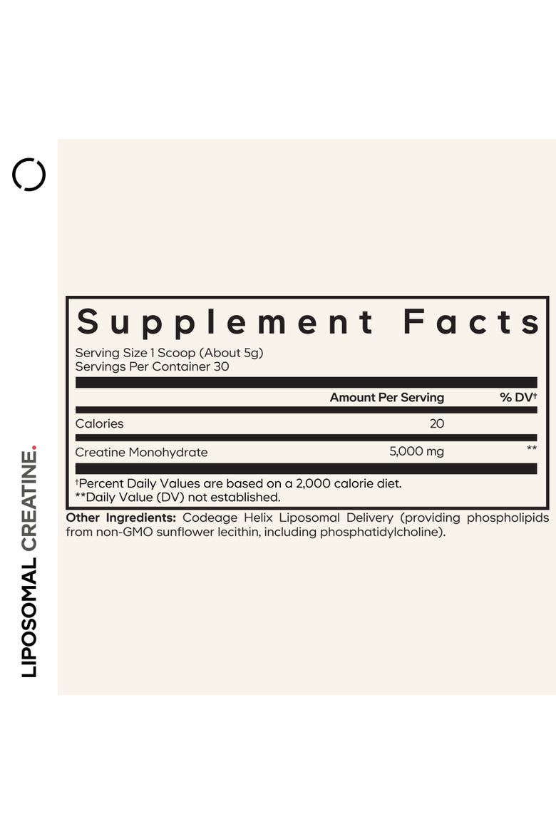 Creatine Monohydrate Powder Supplement 1-Month Supply, Alternate, color, White