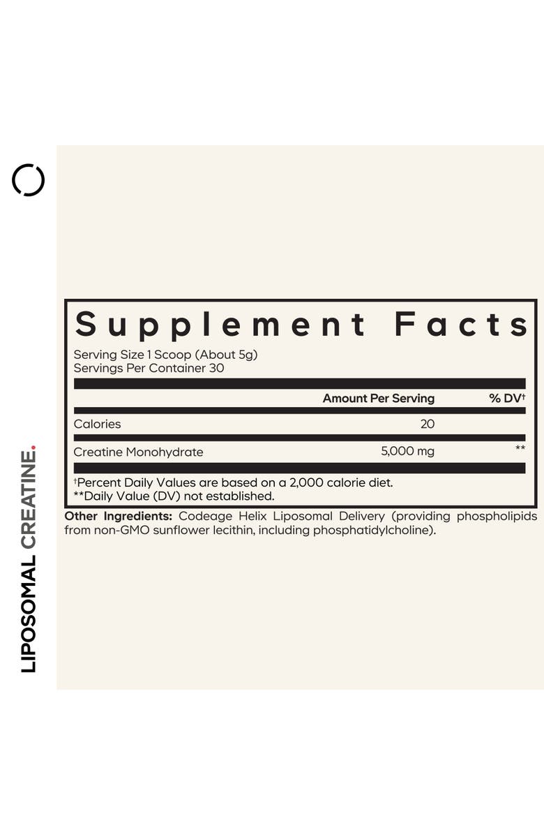 Codeage Creatine Monohydrate Powder Supplement 1-Month Supply, Alternate, color, White