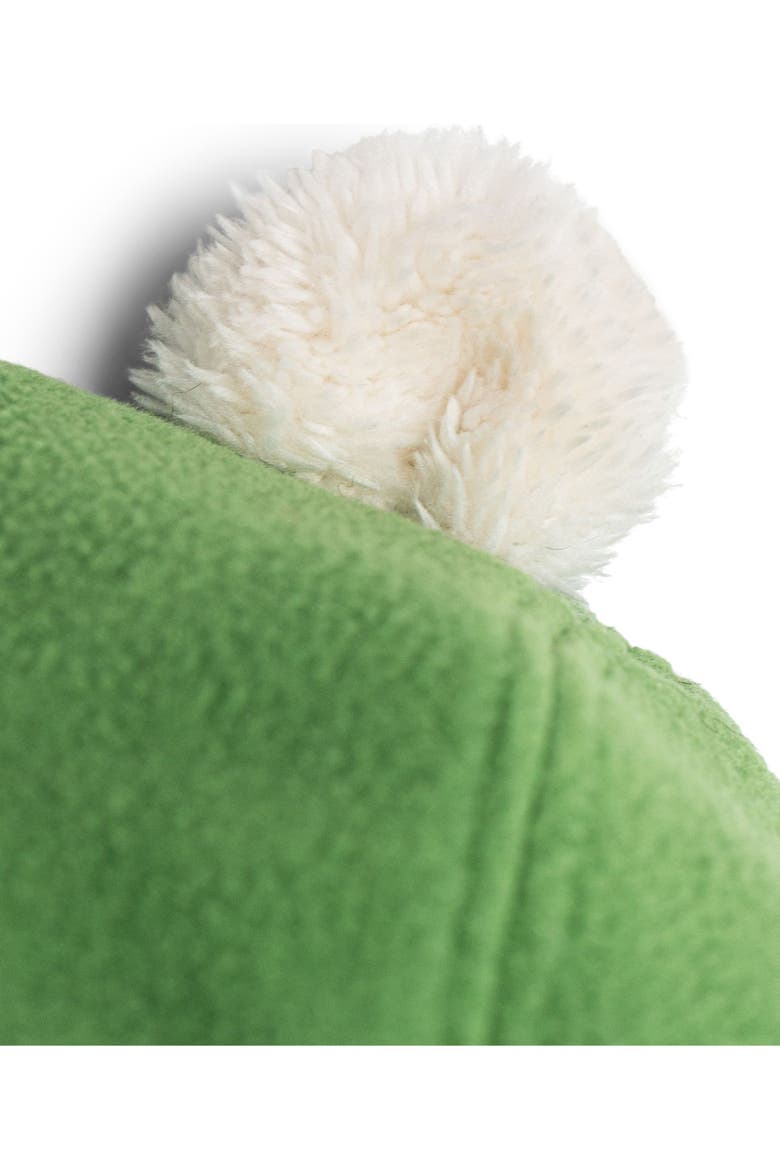 Fleece Trapper Hat, Alternate, color, Green and Off White