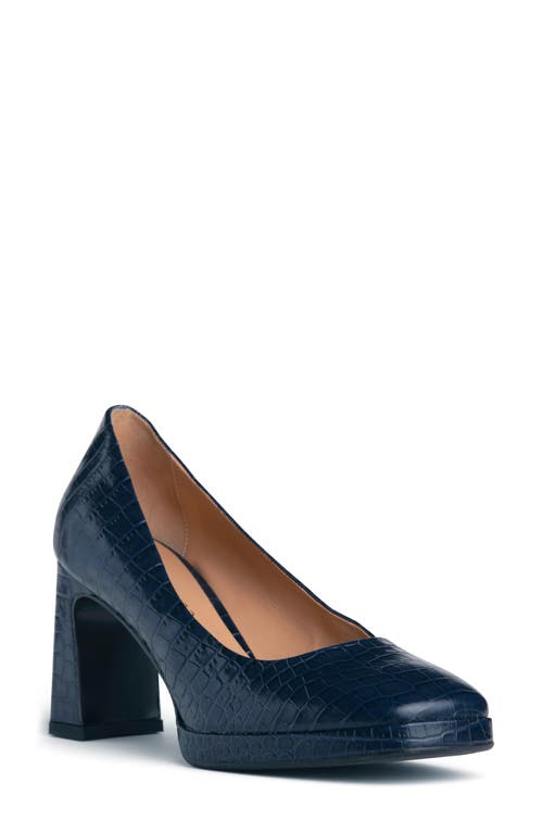 Beautiisoles Cristina Platform Pump In Navy