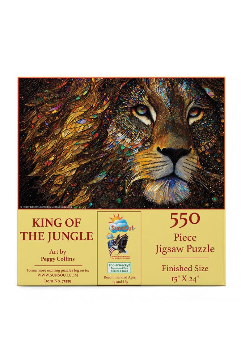 King of the Jungle 550 piece Jigsaw Puzzle for Adults, Alternate, color, Multicolor