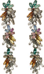 EYE CANDY LOS ANGELES Cascading Color Dangle Earrings
