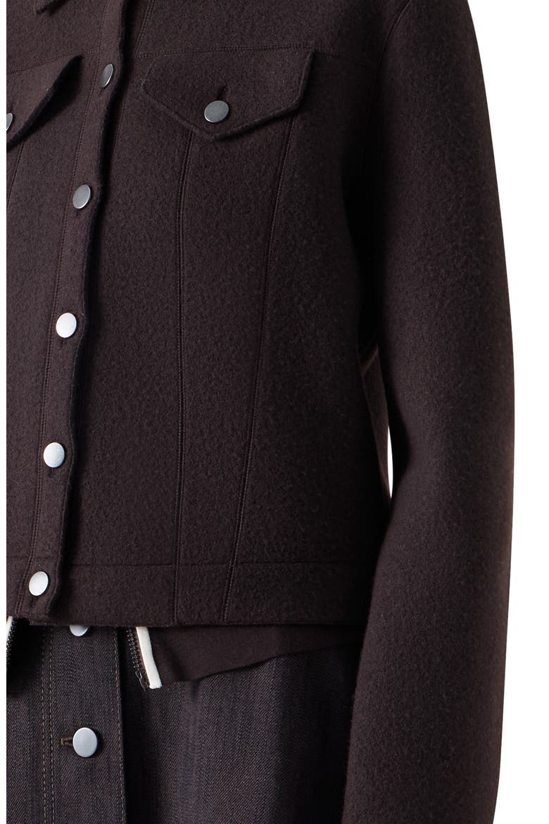 Boiled Virgin Wool Jacket, Alternate, color, ESPRESSO