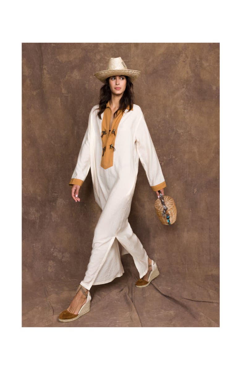 Fortela Adish Bi-Color Cotton Dress, Alternate, color, Multicolor