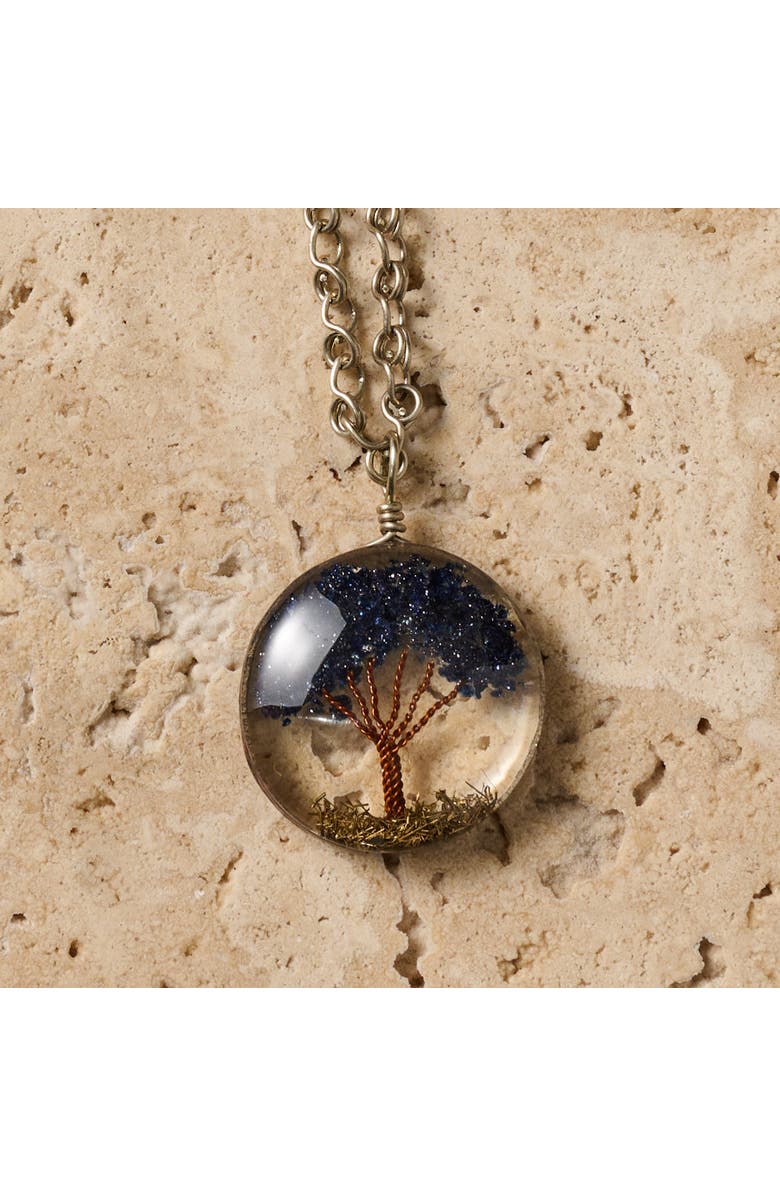 Ten Thousand Villages Amani Tree of Life Pendant Necklace, Alternate, color, Mixed Metal