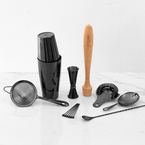 A Bar Above 14 Piece Craft Bar Set, Black In Black