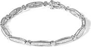 Haus of Brilliance 14K White Gold 1-1/2 Cttw Diamond Bezel and Tapered Link 7" Tennis Bracelet