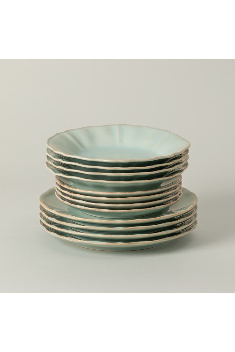 Alentejo 12-pc place setting w/ pasta plate, Main, color, Turquoise