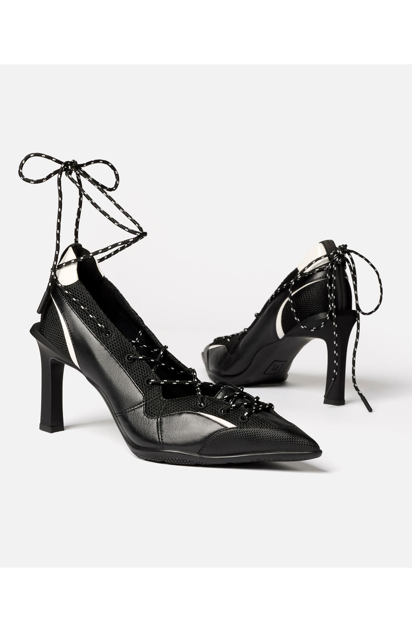 Naturalizer x June Ambrose Zyra Pointed Toe Sneaker Pump, Alternate, color, Black