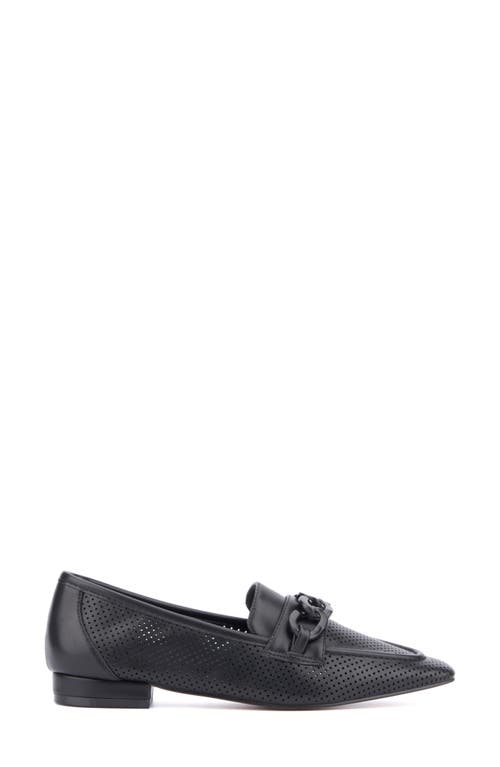 Torgeis Kalina Perforated Loafer In Black