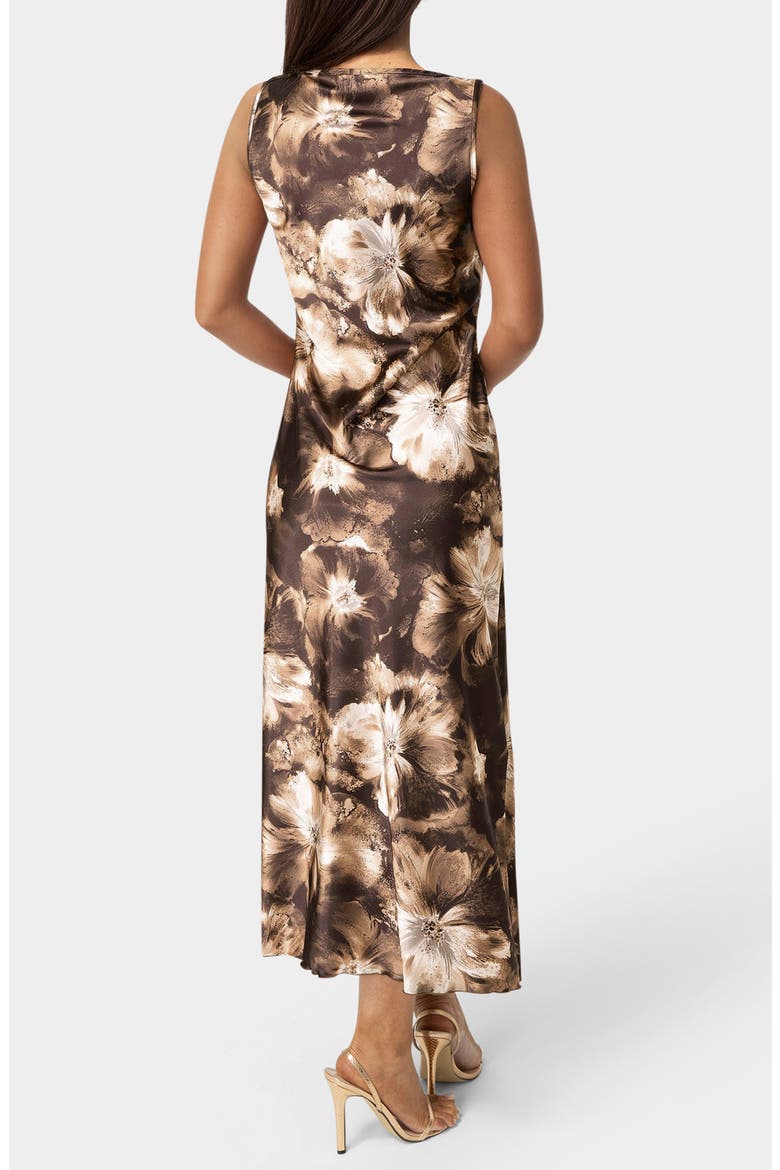 Sleeveless Maxi Dress, Alternate, color, BROWN MULTI