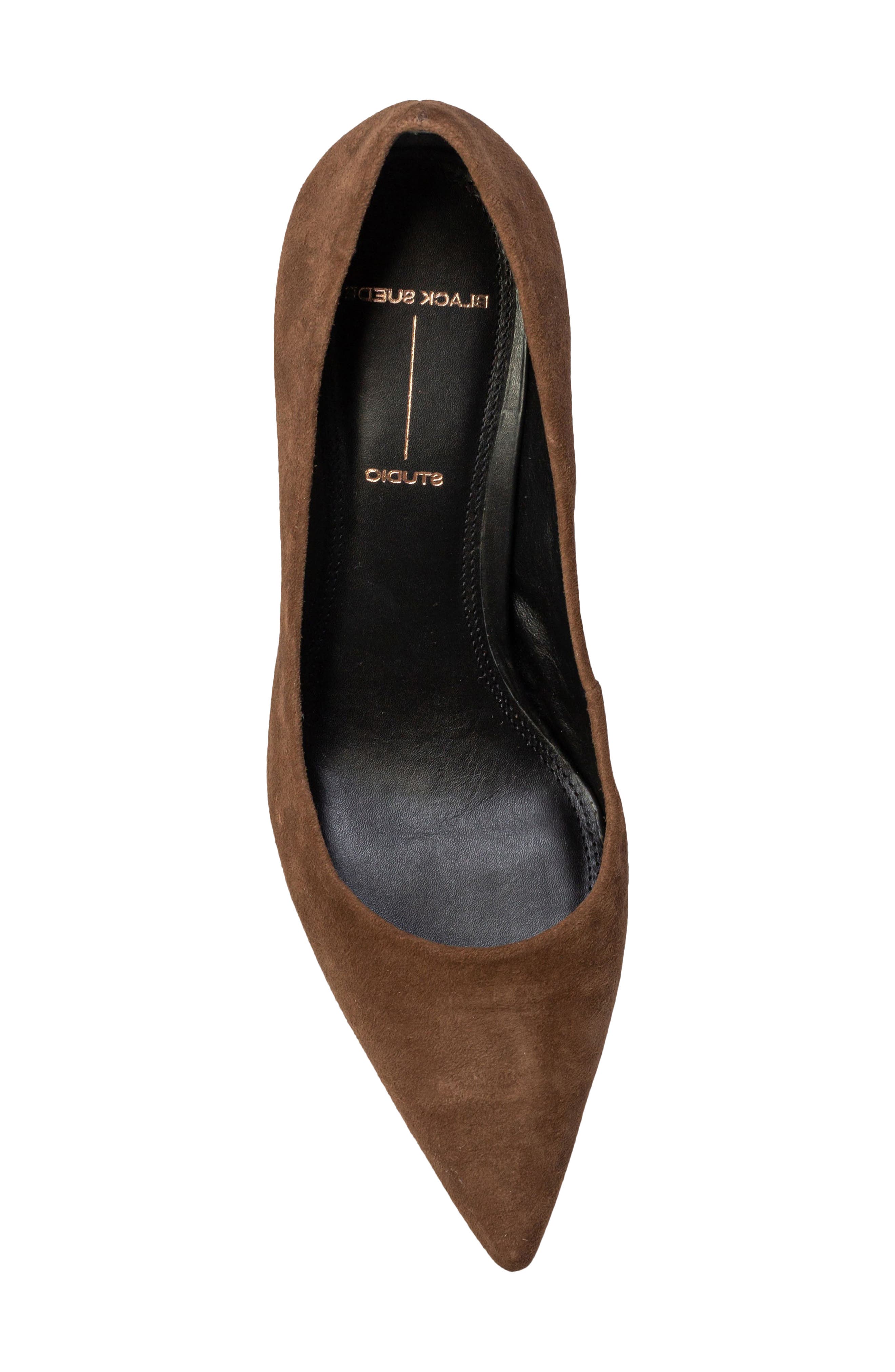 BLACK SUEDE STUDIO Amaya Pointed Toe Pump, Alternate, color, 