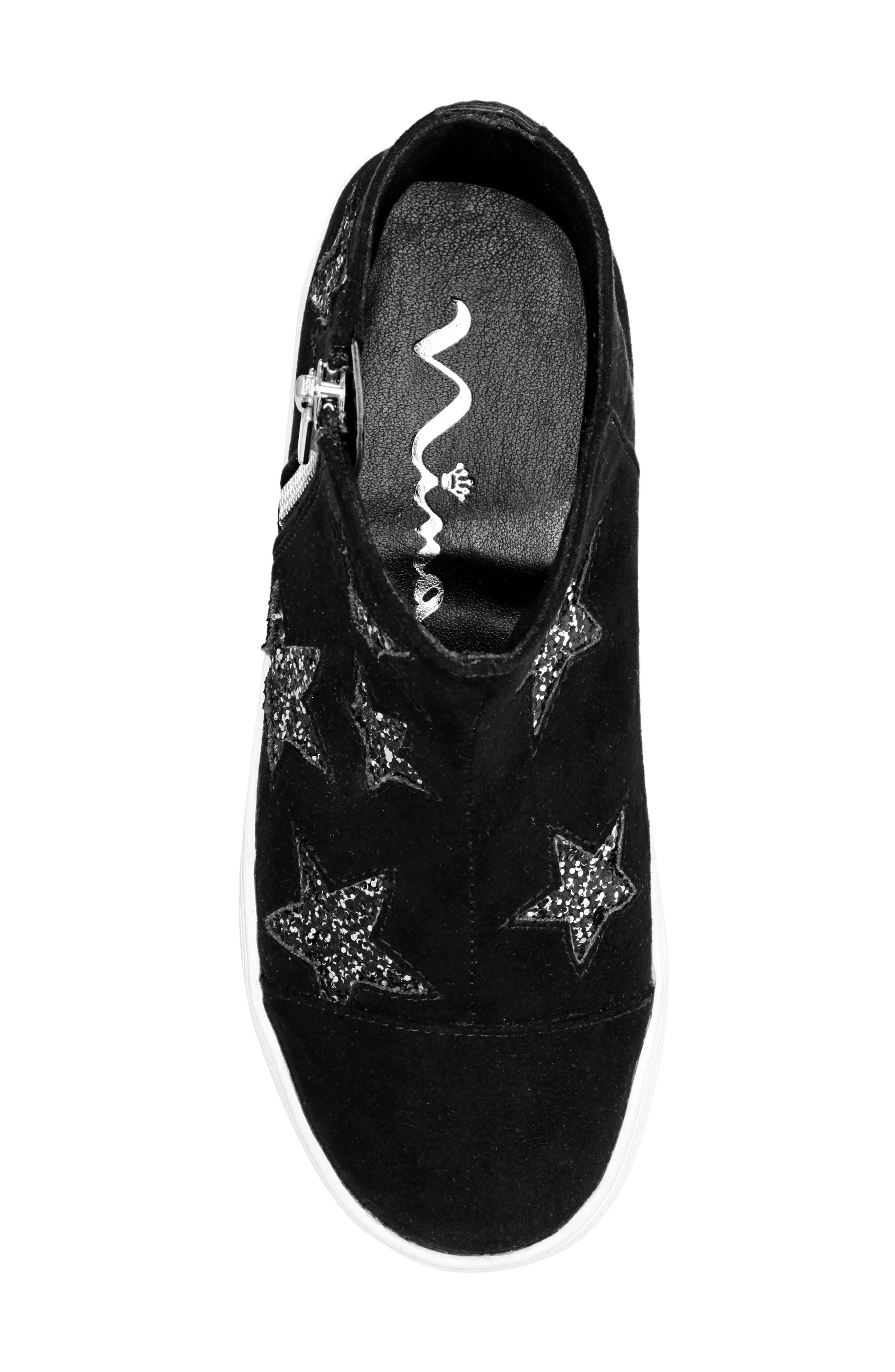 Nina Jacqui Glitter High Top Sneaker, Alternate, color, 