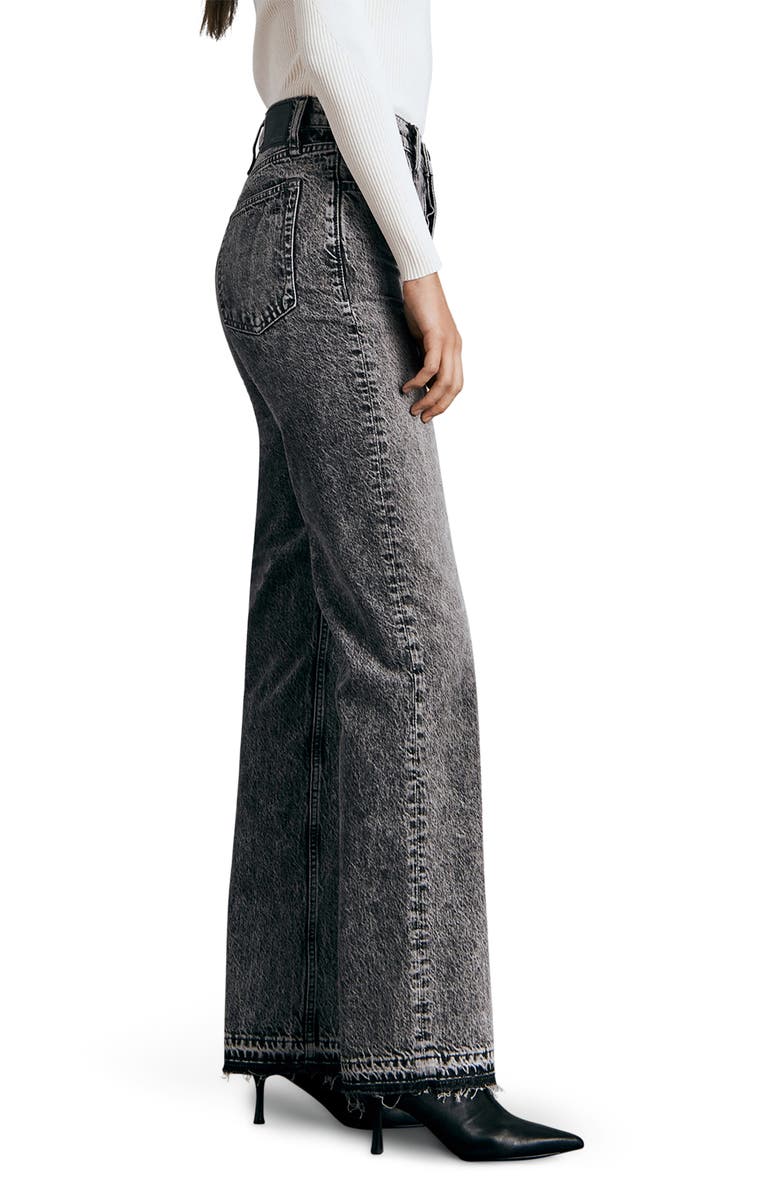 rag & bone Alex Acid Wash Straight Leg Jeans, Alternate, color, 