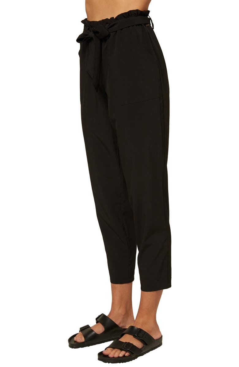 O'Neill Layover Paperbag Waist Ankle Pants, Alternate, color,