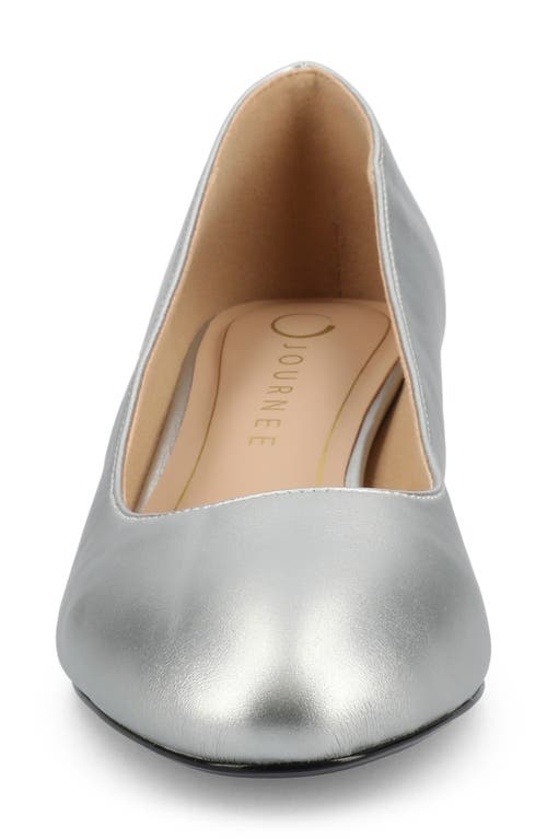 Journee Collection Journee Womens Saarii Wide Width Pumps In Silver