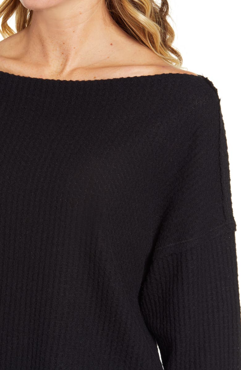Treasure & Bond Off the Shoulder Thermal Knit Top, Alternate, color,