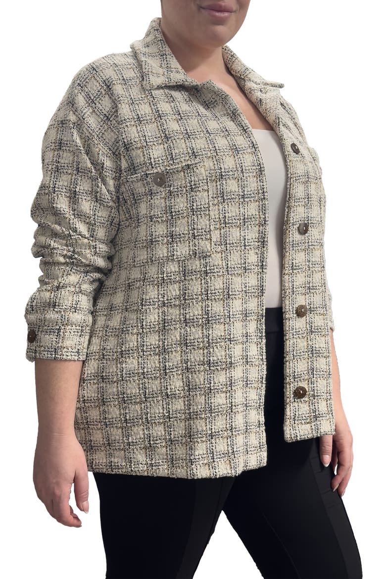 Plaid Jacket, Alternate, color, BLACK TAUPE