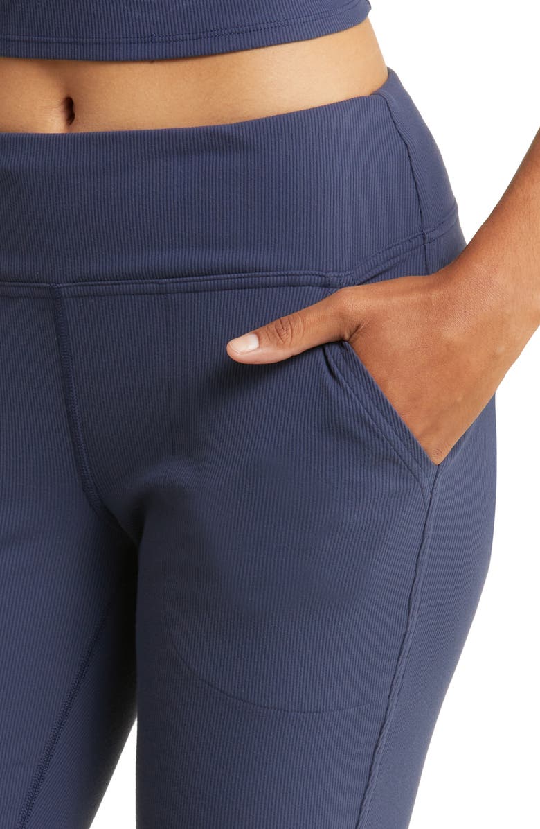 Outdoor Voices Rib Flare Leg Pants, Alternate, color,