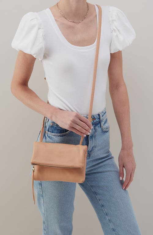 Hobo Small Grant Leather Crossbody Bag In Porcini