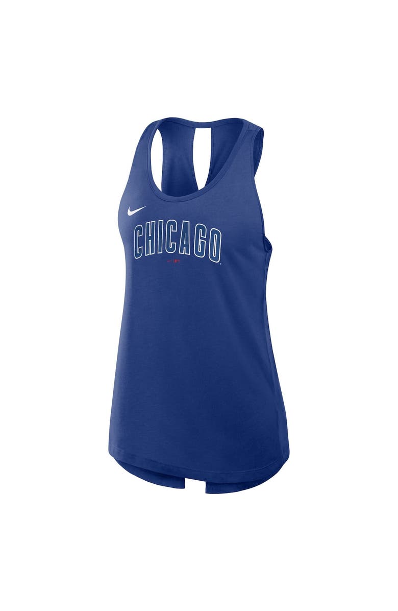 Nike Women's Nike Royal Chicago Cubs Crisscross Performance Tank Top, Alternate, color, 