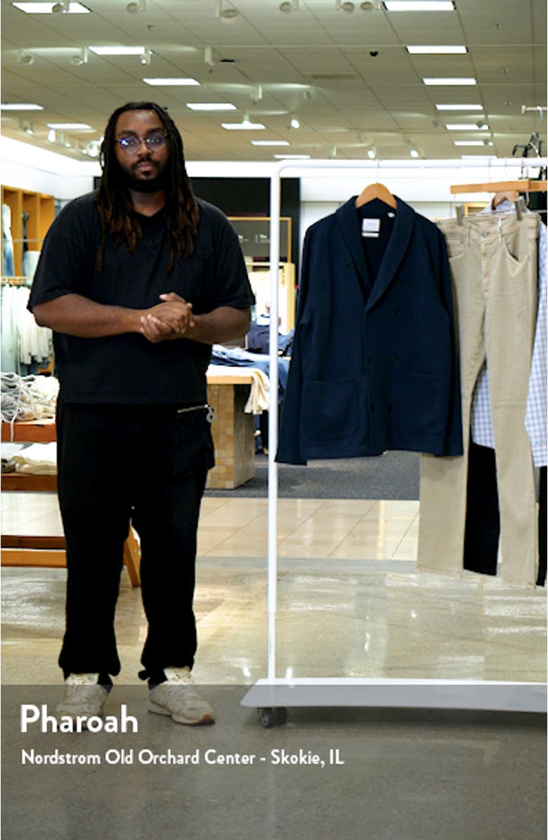 John Shawl Collar French Terry Jacket, sales video thumbnail