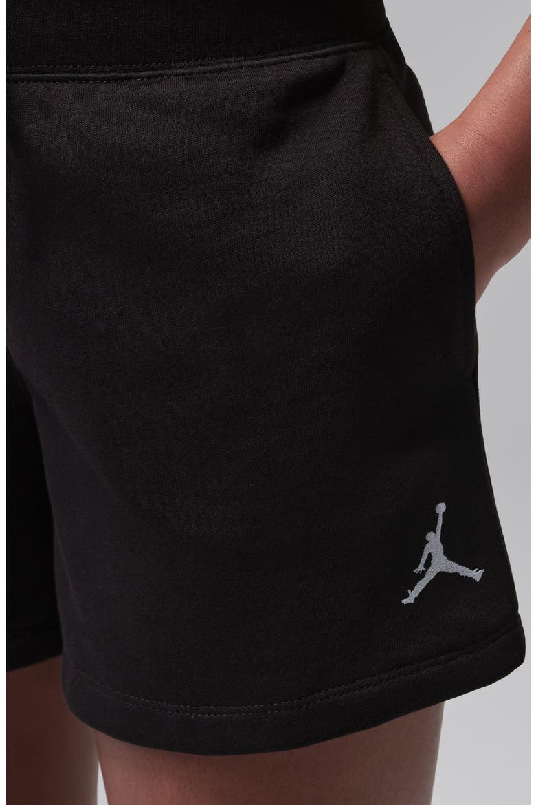 Kids' Brooklyn Fleece Pull-On Shorts, Alternate, color, BLACK