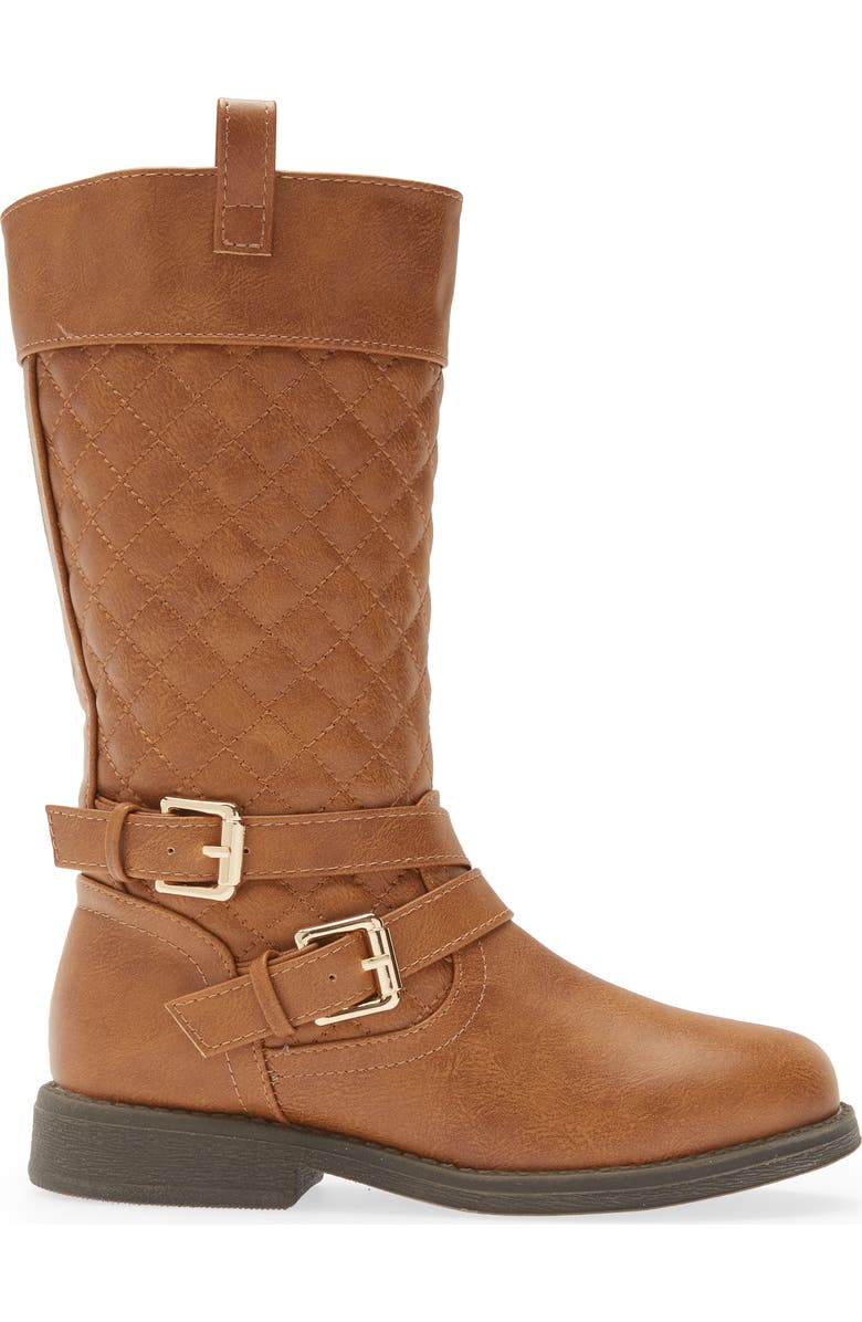 DREAM PAIRS Moto Knee High Boot, Alternate, color, Tan