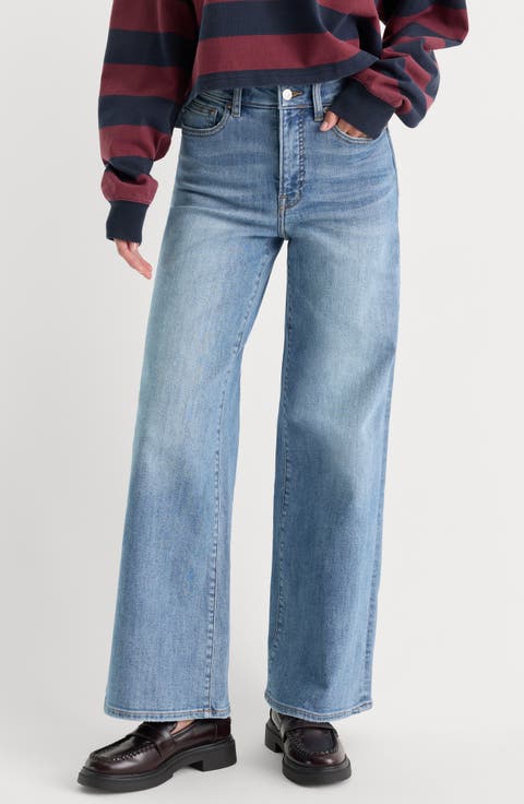 Good Waist High Waist Palazzo Ankle Wide Leg Jeans