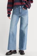 Good American Good Waist High Waist Palazzo Ankle Wide Leg Jeans