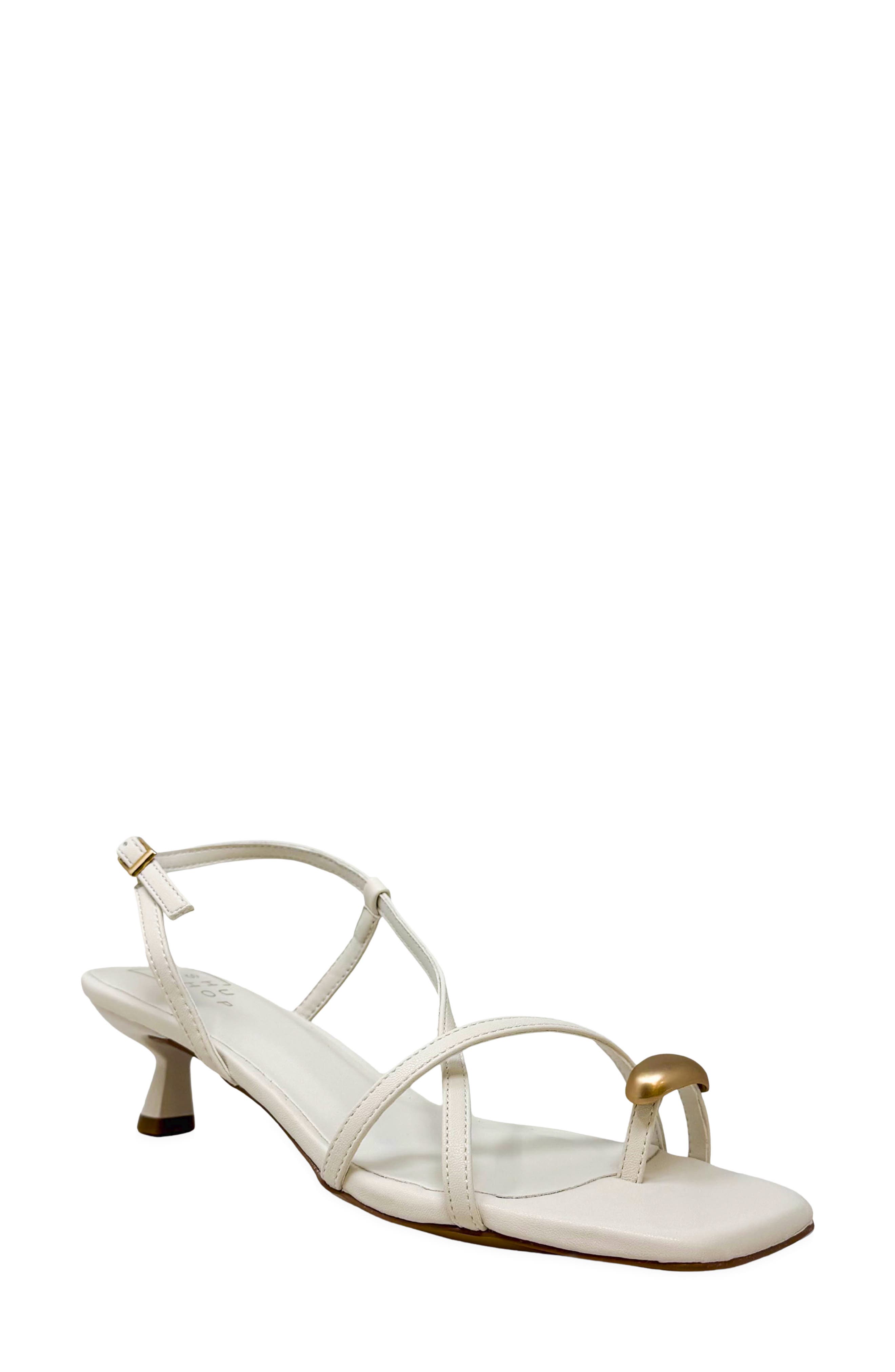 SHUSHOP Harper Slingback Kitten Heel Sandal, Main, color, Bone