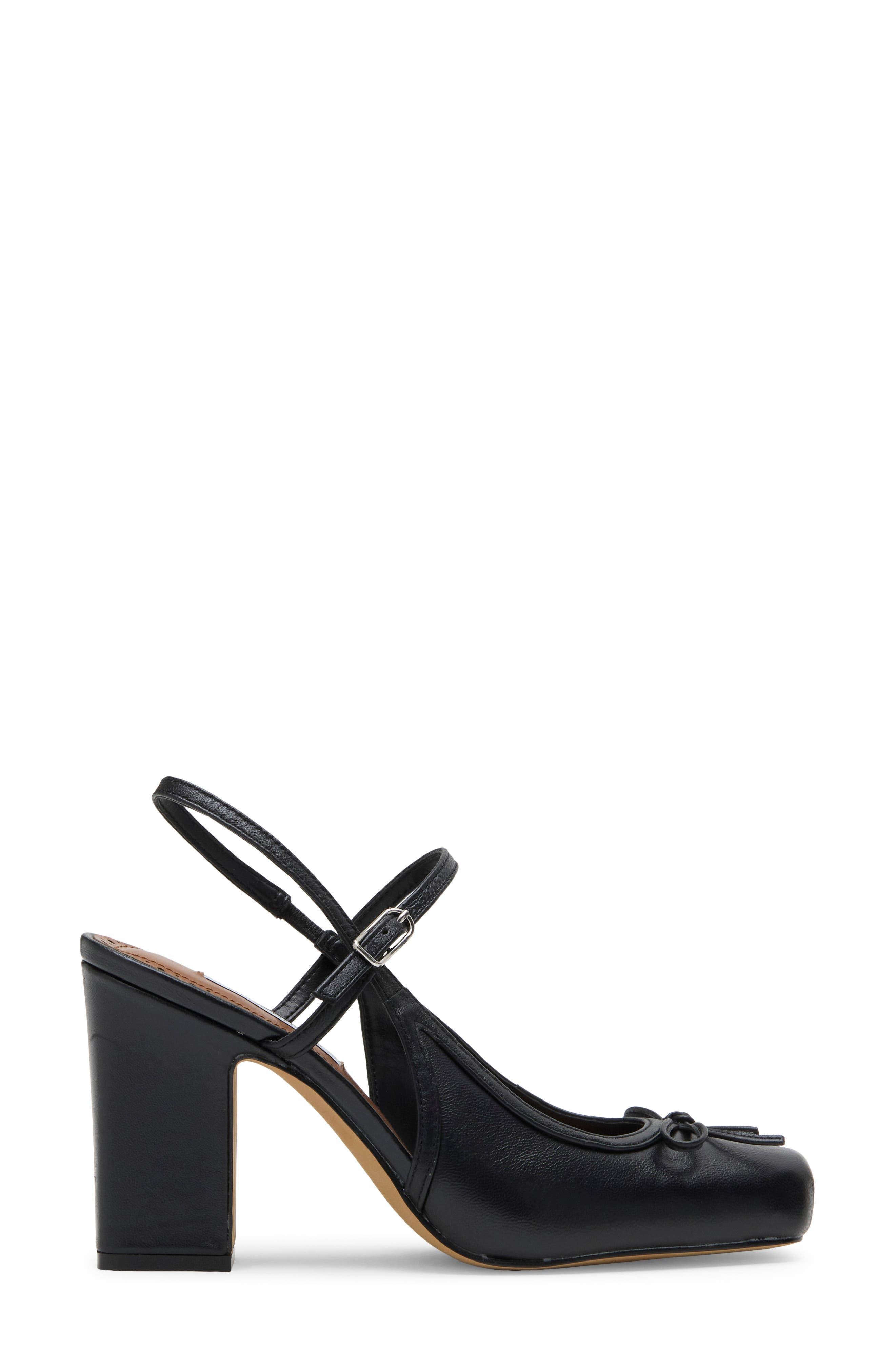 Elaine Slingback Pump, Alternate, color, BLACK LEATHER