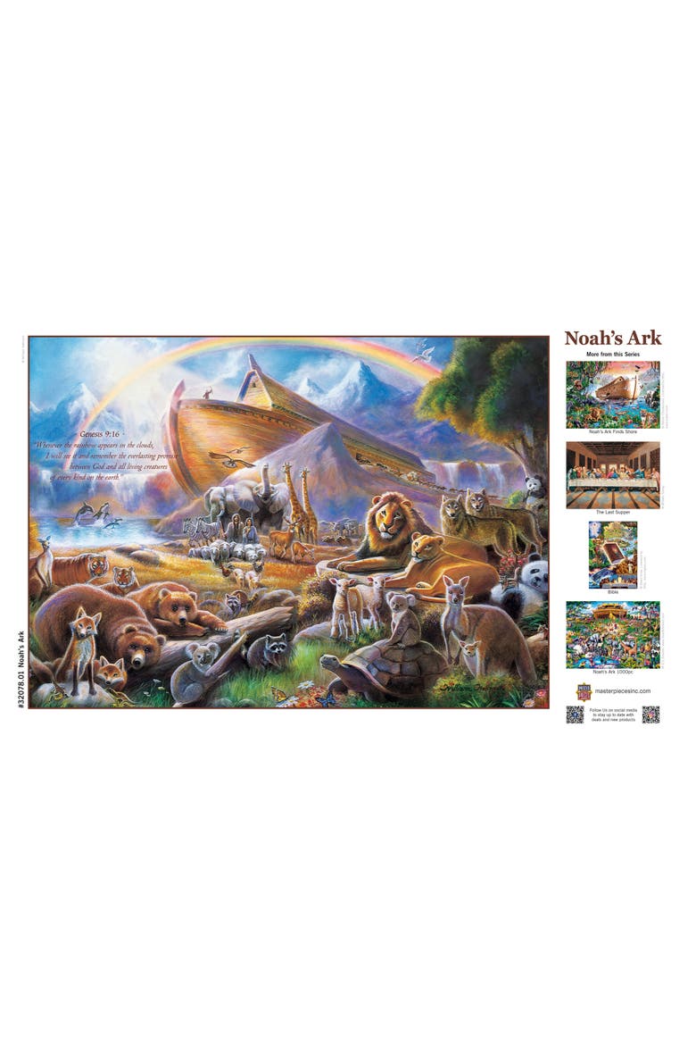 Noah's Ark 500 Piece Jigsaw Puzzle, Alternate, color, Multicolor