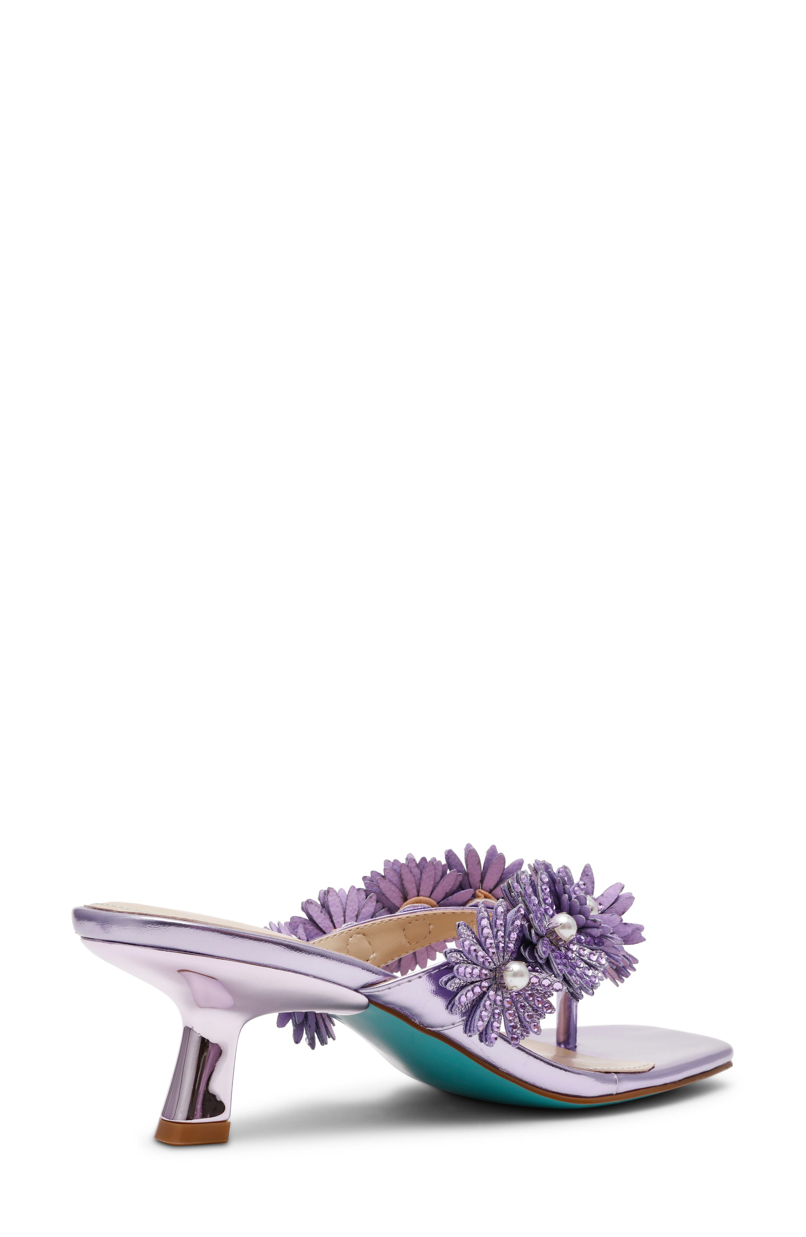 Lesli Kitten Heel Sandal, Alternate, color, PURPLE