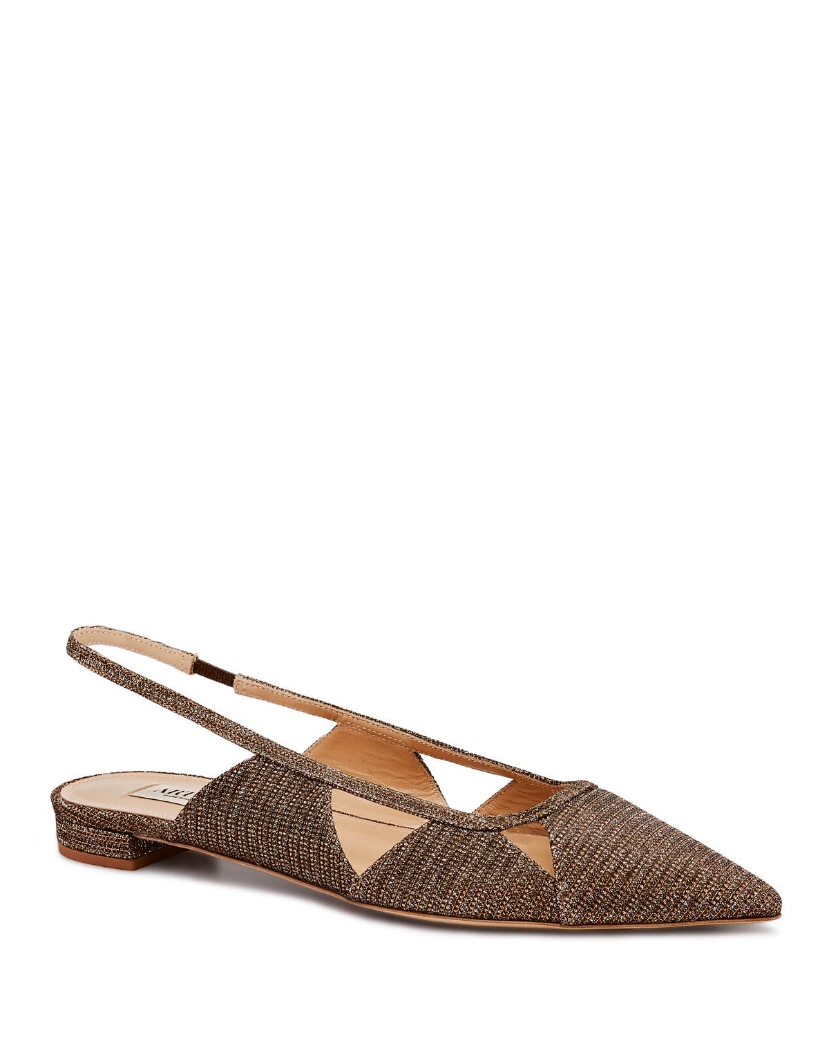 Savona Flat Ballerina Glitter, Alternate, color, Camel