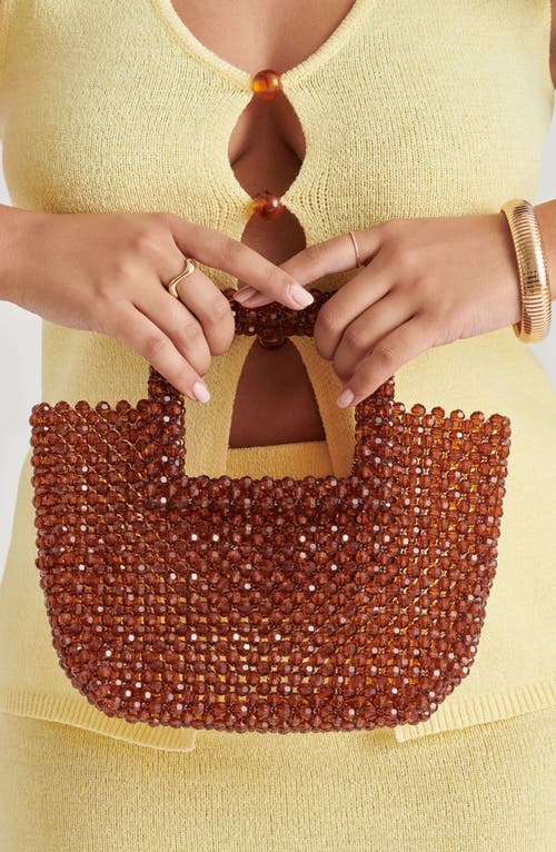 Dolce Vita Marel Beaded Tote In Amber