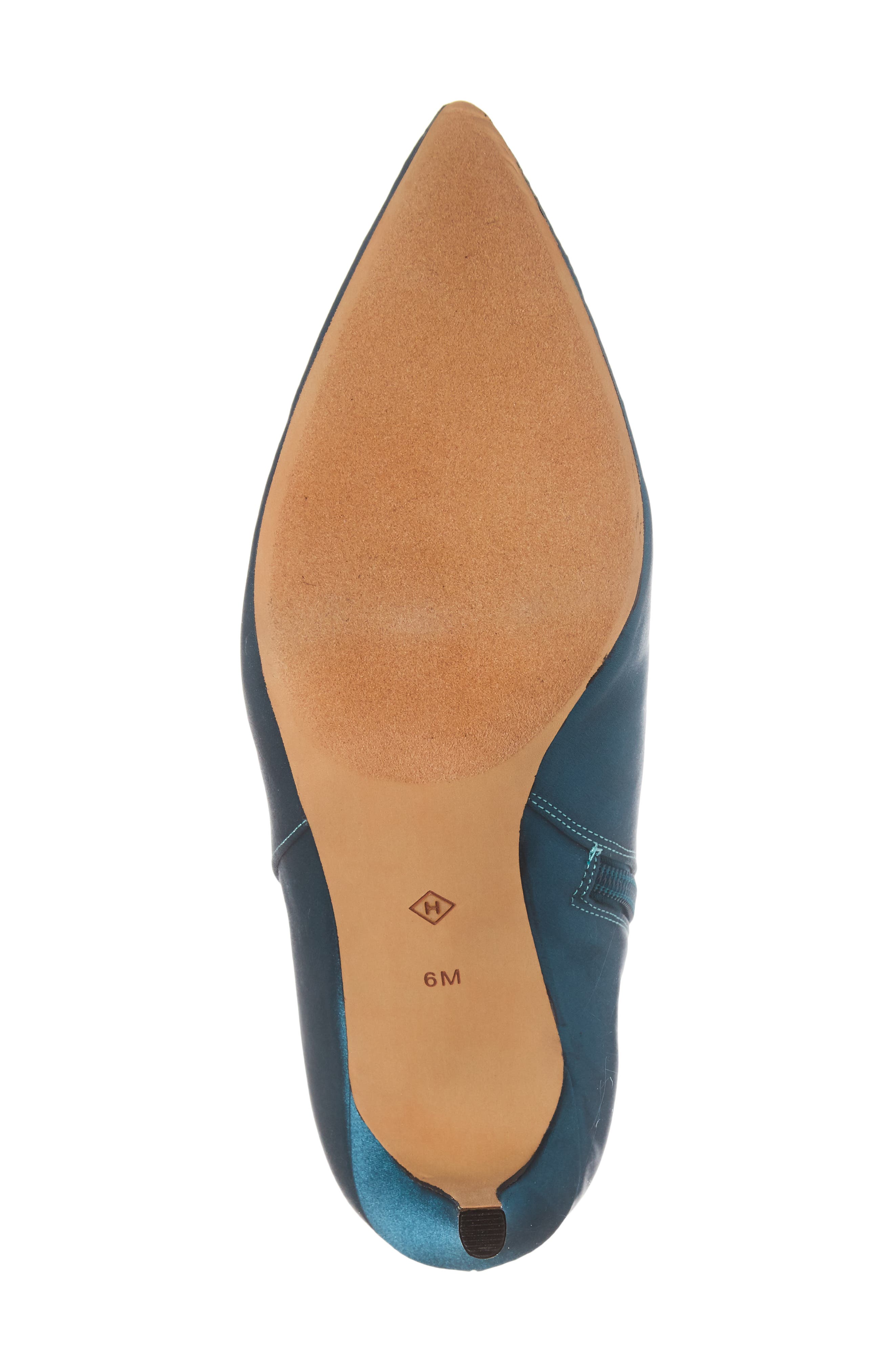 Anita Bootie, Alternate, color, TEAL SATIN