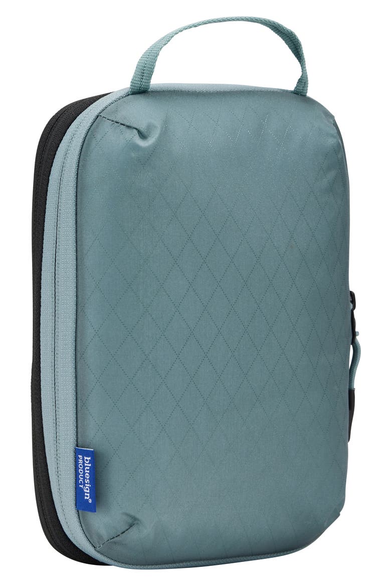 Small Compression Nylon Ripstop Packing Cube, Alternate, color, POND GRAY