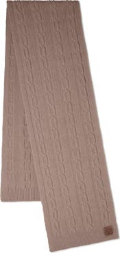 Mulberry Softie Cable Knit Lambswool Scarf
